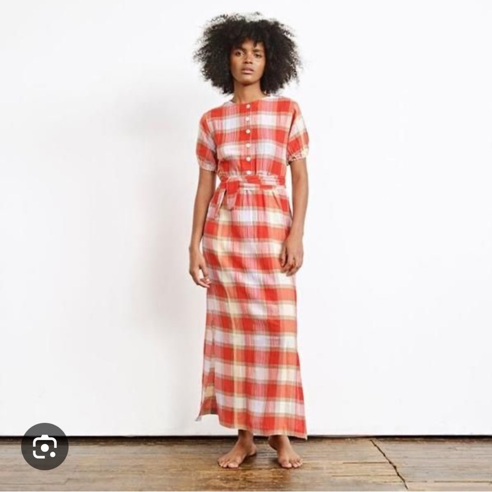 Ace & Jig Georgie Dress in Picnic Plaid size medium